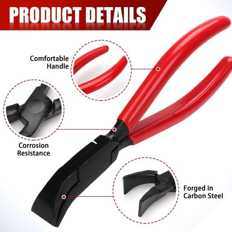 45°-Klappzange – Blechzange – Breite: 22 mm – Kohlenstoffstahl – Mit rutschfestem Griff – Dachdeckerwerkzeug zum Biegen ...