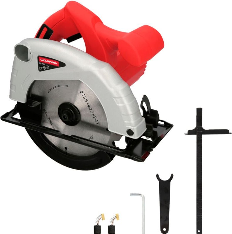 Kreissäge 1300 Watt. 185-mm-Scheibe. 4.800 U/min