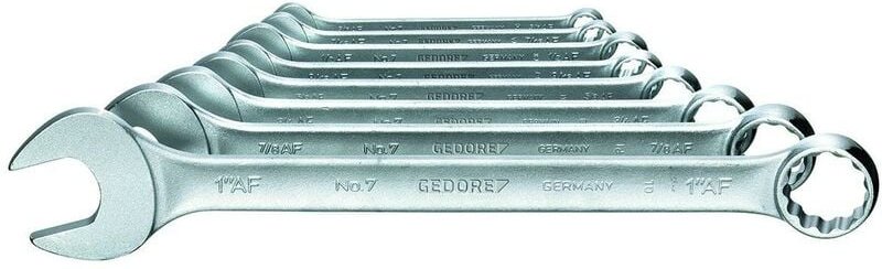 Gedore - 7-08A Ring-Maulschlüssel-Satz 8-teilig UD-Profil 3/8-1'