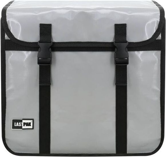 Bricoline - Lastpak Pannier Fahrradtasche Doppelpack, 46 Liter, wasserabweisendes Bisonyl in Nardo-Grau, einfache Montag...