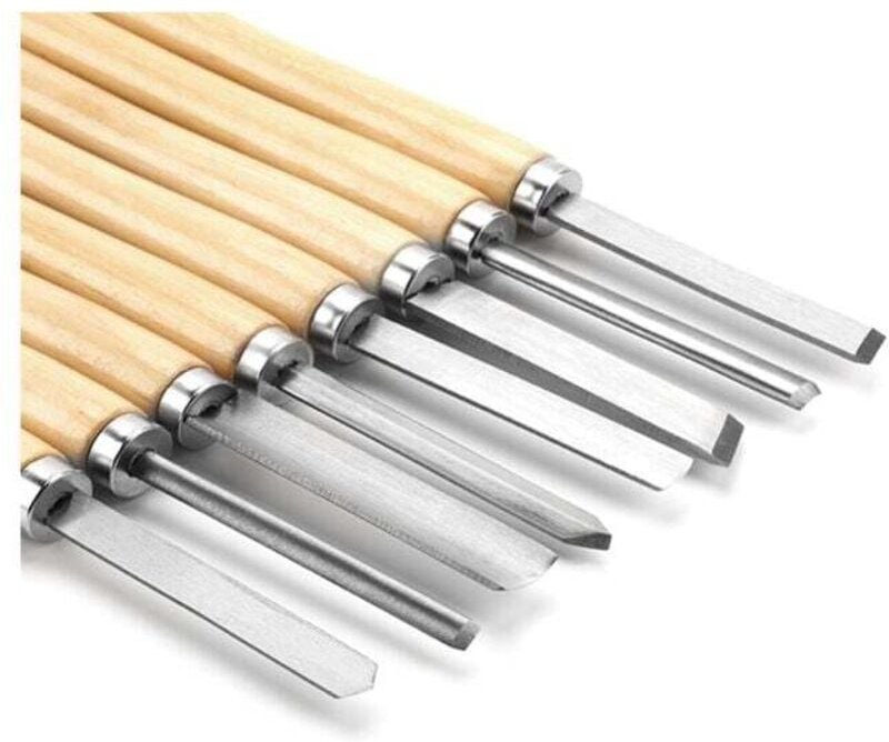 8-teiliges HSS-Drechselmeißel-Set, Drechselmeißel-Set, Drechselwerkzeuge zum Drehen von Hartholz
