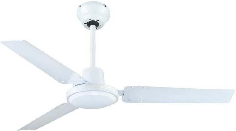 Weißer 70-W-Deckenventilator mit Fernbedienung