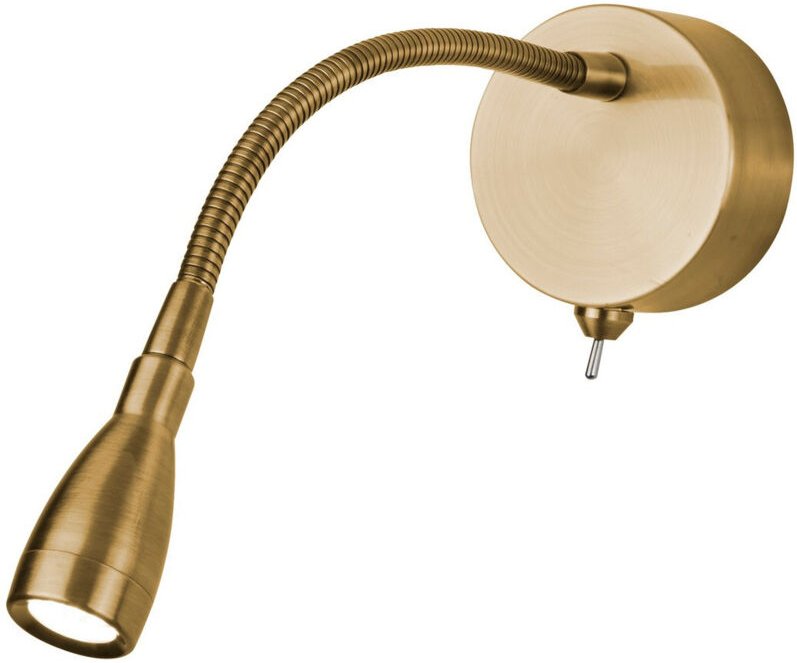 Searchlight Flexy Wall Verstellbare LED-Wandleuchte Flexy, Messing satiniert