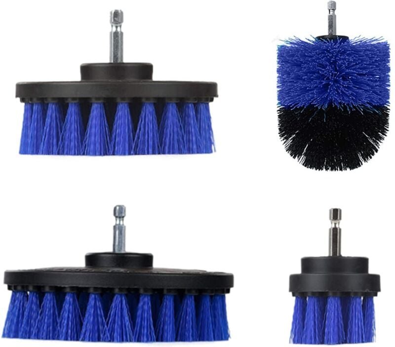 Bohrmaschinen-Reinigungsbürste, 4 Stück, Auto-Reinigung, Schraubendreher-Bürste, Bürste für Bohrmaschine, Auto, Fliesen,...