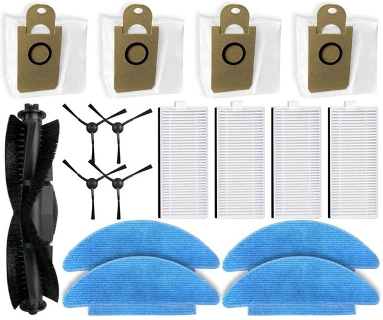 Für RoboJet X-One 2 Pro Wichtigsten Seite Pinsel Hepa-Filter Mopp Staub Tasche