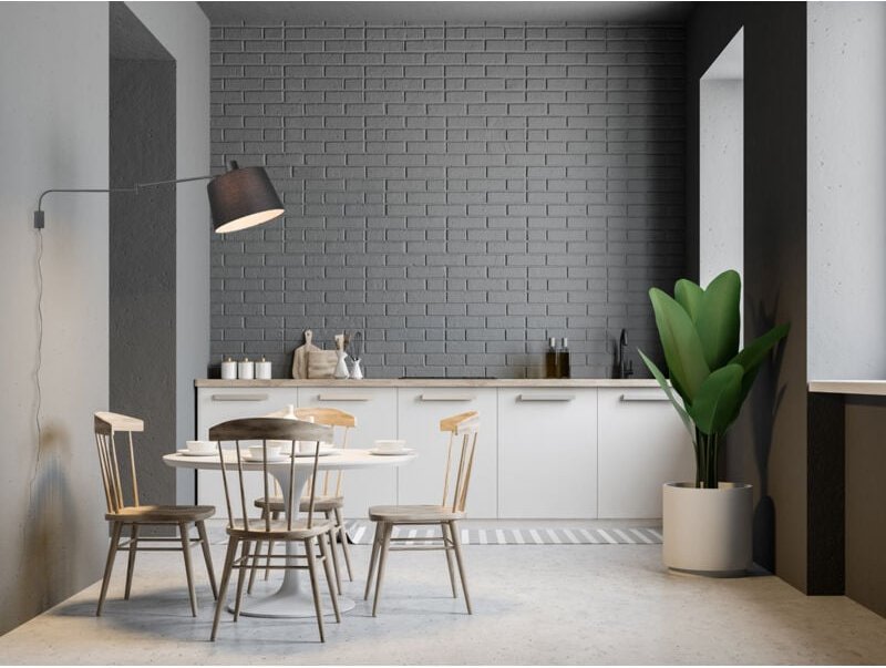 Trio Lighting - Schwenkbare Wandleuchte baldo mit Stoffschirm Schwarz, Schnurschalter & Stecker