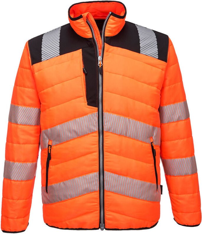 Pw3 Hi-Vis Baffle Farbe: Orange/Schwarz Größe XL - Portwest
