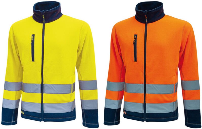 U-POWER Warnschutz-Fleecejacke Boing orange 4XL