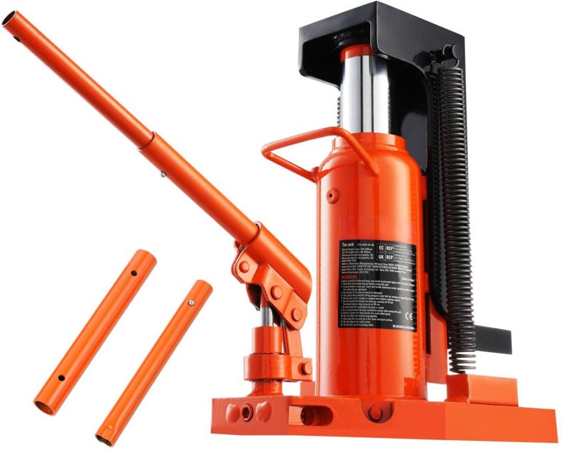 Mophorn - Hydraulikheber, 10 Tonnen einseitiger Heber, 20 Tonnen maximale Hubkapazität, 1,2-7,5 Zoll Zehenhöhe, 12,6-18,...