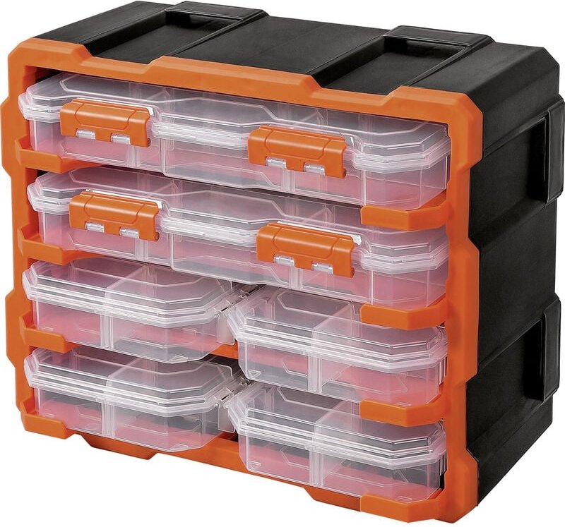 Sortimentskoffer-Set (l x b x h) 38 x 18 x 32 mm variable Unterteilung Inhalt 6 Teile - Alutec