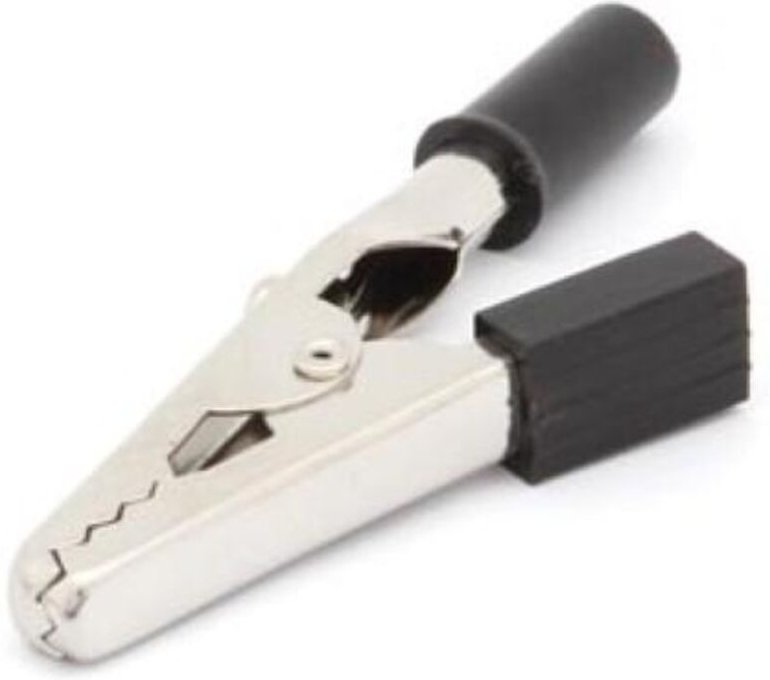 NICHT-ISOLIERTE ABGREIFKLEMME MIT SCHRAUBANSCHLUSS 55 mm - SCHWARZ