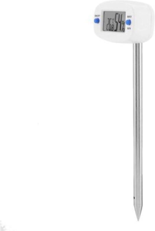 Digitales Bodenhygrometer, LCD-Bildschirm, Temperatur- und Feuchtigkeitsmesser mit Sonde, elektronischer Bodentester für