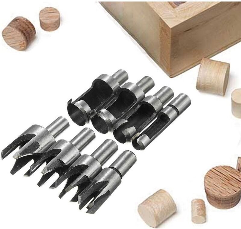 Memkey - 8PCS hss Holz Plug Cutter Holz Schneiden Werkzeug Plug Bohrer Bits Holz Plug Cutter Bohrer Bits 6mm/10mm/13mm/1...