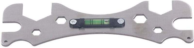 Multifunktionaler Universal-Badezimmer-Spezialschlüssel mit Wasserwaage, Wasserhahn-Installationswerkzeug