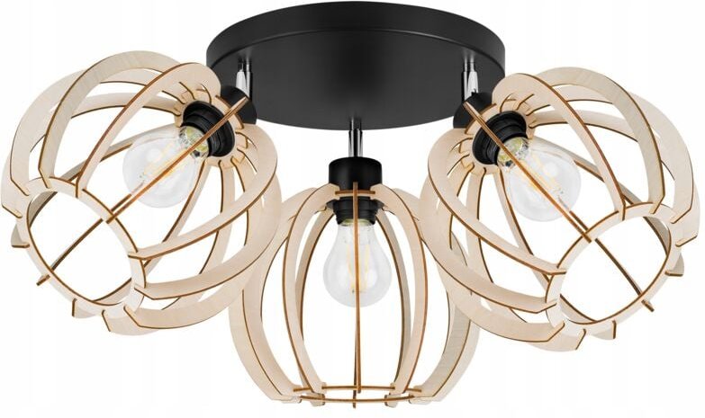 Moderne Led-Deckenhängelampe Aus Holz