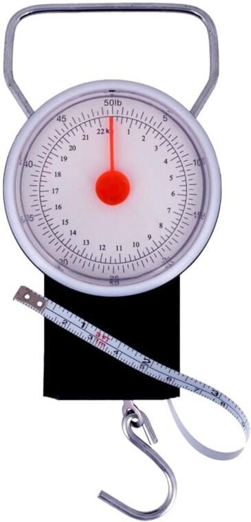 Linghhang - Gepäck mit 1 m Maßband für Tasche, Koffer, Angelgepäck, Handtasche, tragbares Gewicht, Aufhängehaken, global...