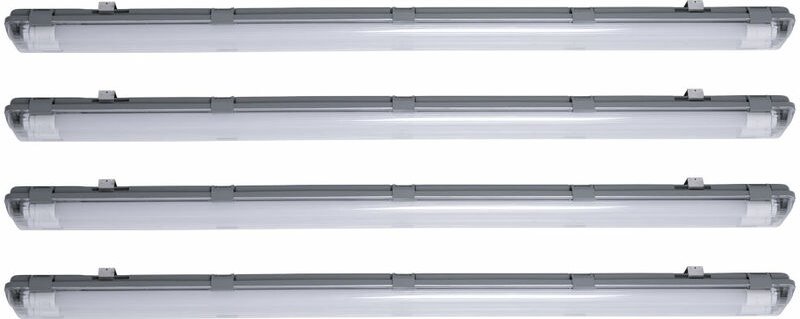 4er Set led Röhren Decken Lampen 44 Watt Wannen Industrie Nass-Raum Leuchten