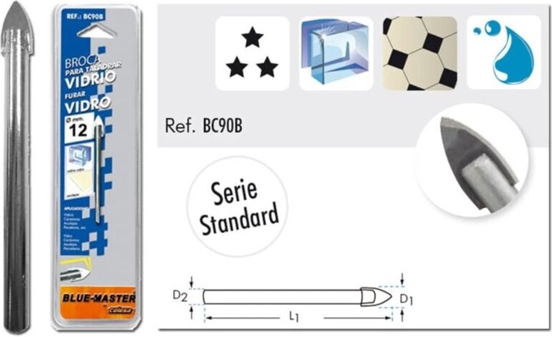 Blue Master Glasbohrer 10 mm Blister BC90010B