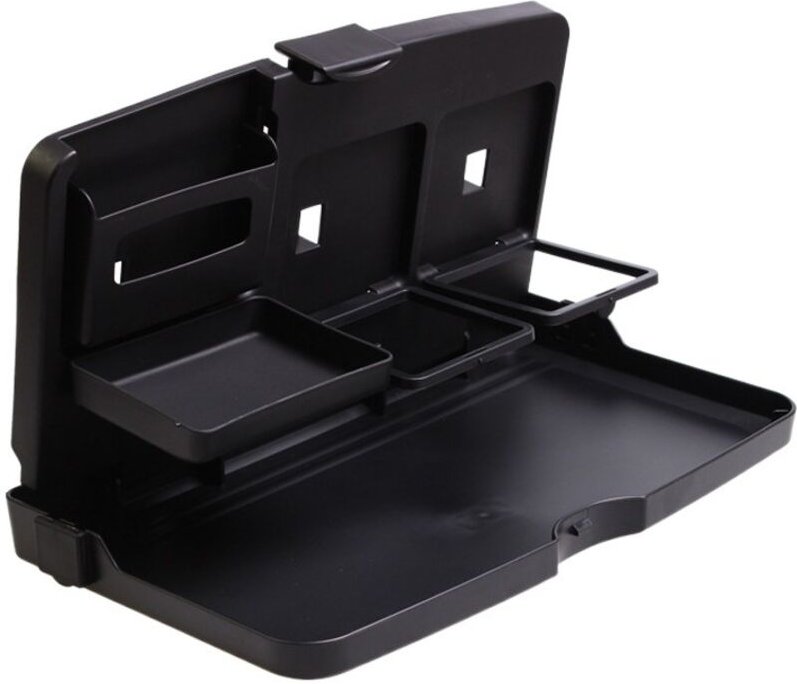 Ahlsen - Autotisch mit Getränkehalter für den Rücksitz des Autos, Auto-Organizer für Telefon, Getränke, Mahlzeiten, Auto...