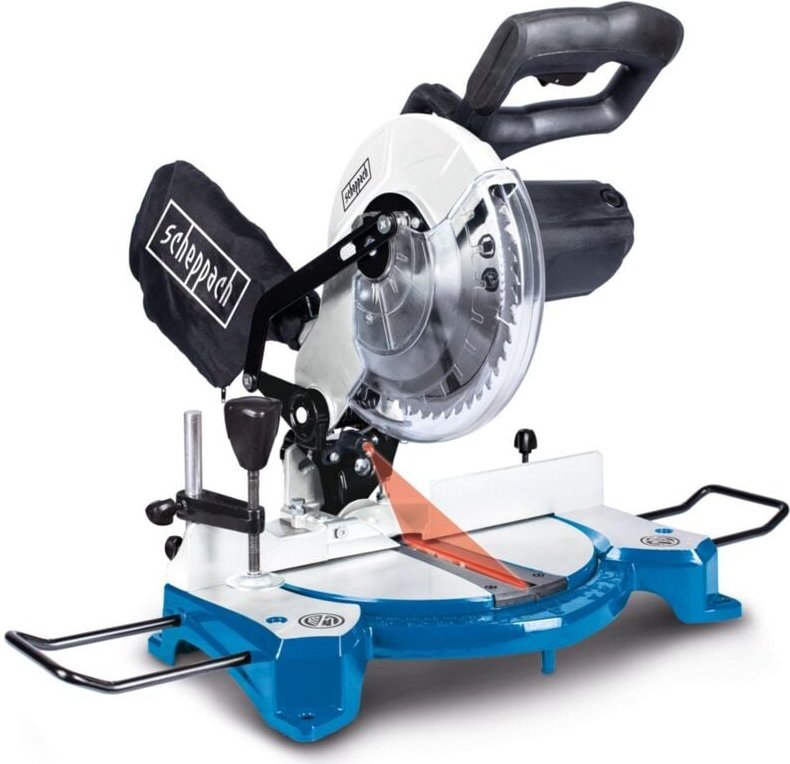 Scheppach - Kapp- und Gehrungssäge HM80L 1500W 120mm Schnittbreite 60mm Schnitthöhe 24 z