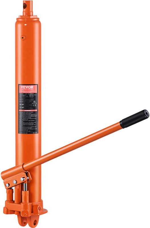 Mophorn - vevor Hydraulischer Langer Ram-Wagenheber, 8 t Motorhebezylinder mit Doppelkolbenpumpe & Gabelbasis, Hydraulis...