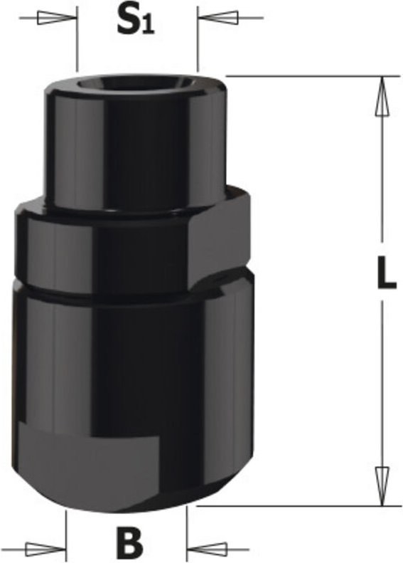 796.140.00 M14x2 RH FRÄSFUHR MIT RING FÜR SPANNZANGEN d=6-6.35-8-9.5