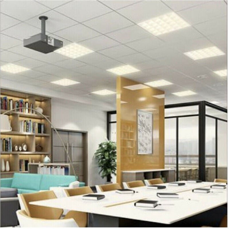 Trade Shop Traesio - Trade Shop - einbauplatte led-gitter 55 w schlanke deckenleuchte natürliches kaltlicht P595-Q -