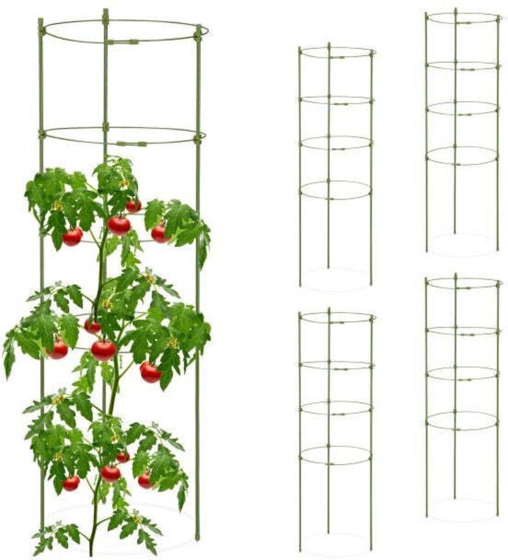 Set of 5 round tomato trellises 90 cm