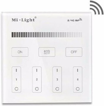 MonoColor Funk-Wandfernbedienung 4Zonen RF 2,4Ghz