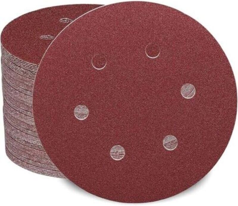 Sunxury – 100er-Packung Schleifscheiben (150 mm) – Verschiedene Körnungen (40/60/80/120/180/240/320/400/600/1000) – Zum ...