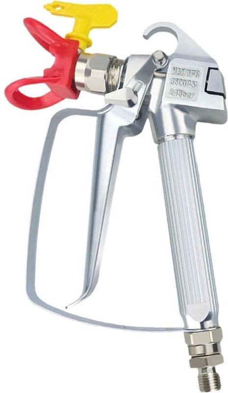 Airless-Farbspritzgerät, Zubehör für Farbspritzgeräte, Airless-Farbspritzzubehör für den Innenbereich, rot mit Düse