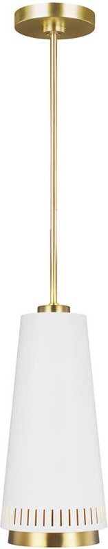 Carter 1 Lichtanhänger, Stil a, Mattweiß, E27 - Elstead