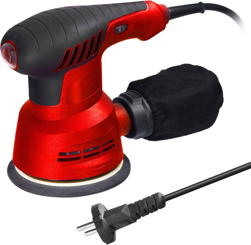 Ej.life - Exzenterschleifer – 300 w, einstellbare Geschwindigkeit – 5.000 bis 12.000 U/min, max. 6 variable Geschwindigk...