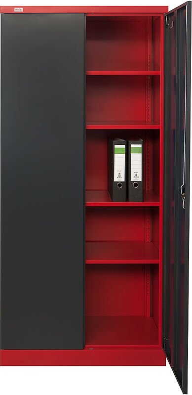 Stahlschrank Moskau anthrazit rot