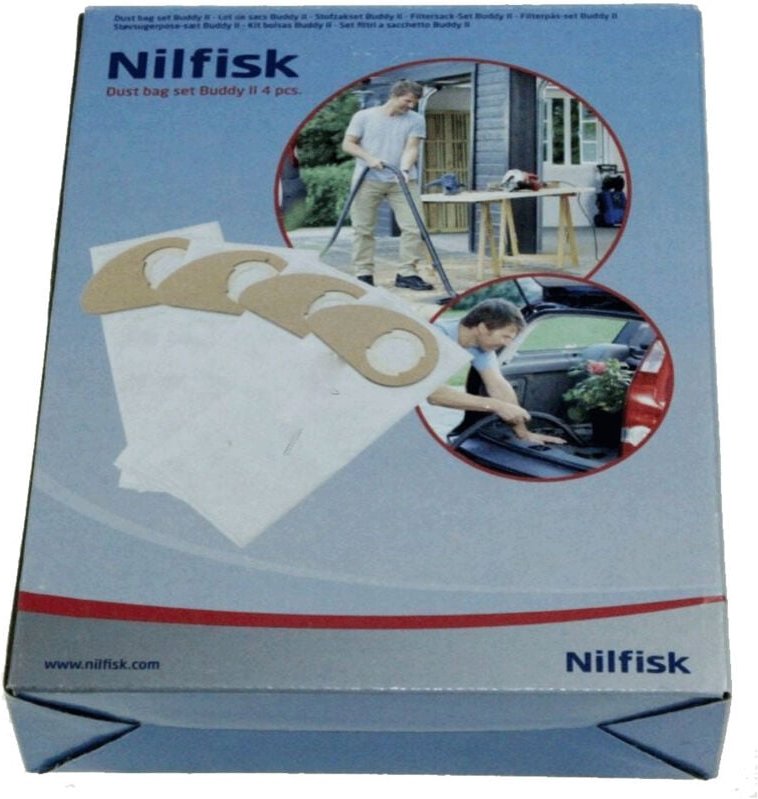 Ersatzteil - 4 Synthetische Staubsäcke Buddy ii - Nilfisk