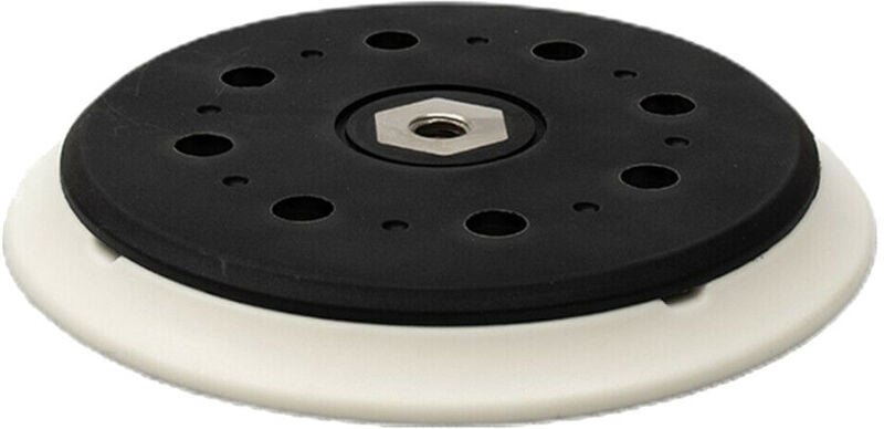 Trade-Shop 15-Loch Klett M8 Schleifteller Haftteller Ø150mm hart kompatibel mit Makita BO6050 BO6050J Exzenterschleifer ...