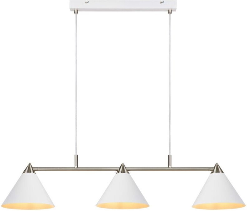 Klint Deckenpendelstab 3 Lichtkuppel Weiß, Stahl - Markslojd