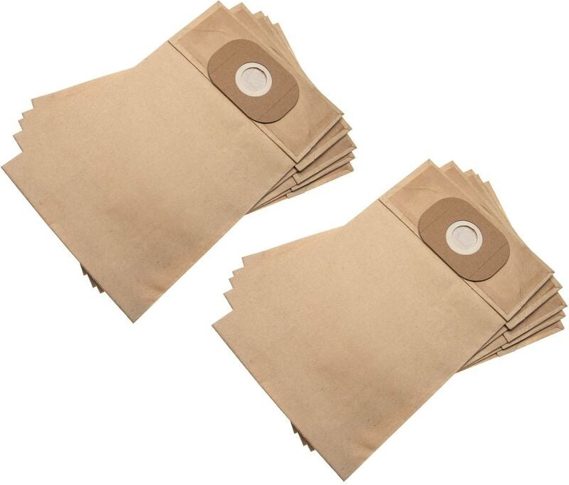 vhbw 10x Staubsaugerbeutel Ersatz für Kärcher 6.904-216, 6.904-216.0 für Staubsauger - Papier, 30cm x 18,95cm, sandfarbe...