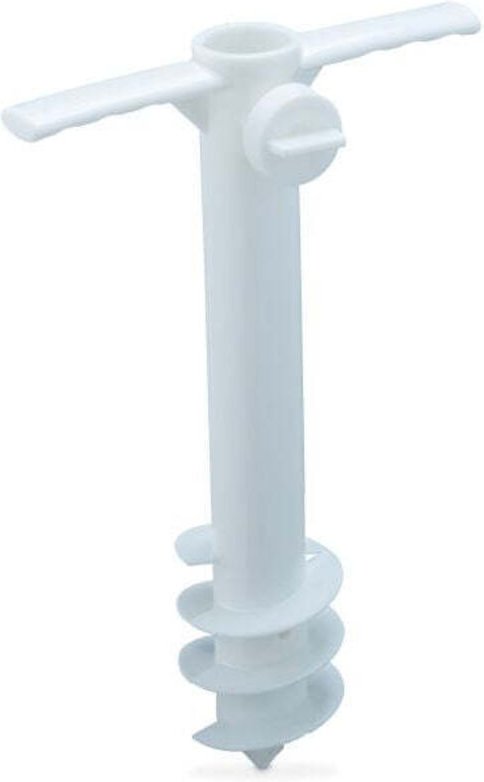 White parasol screw in holder