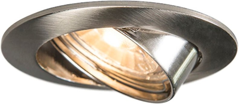 Smart Einbaustrahler Stahl inkl. WiFi GU10 neigbar - Edu