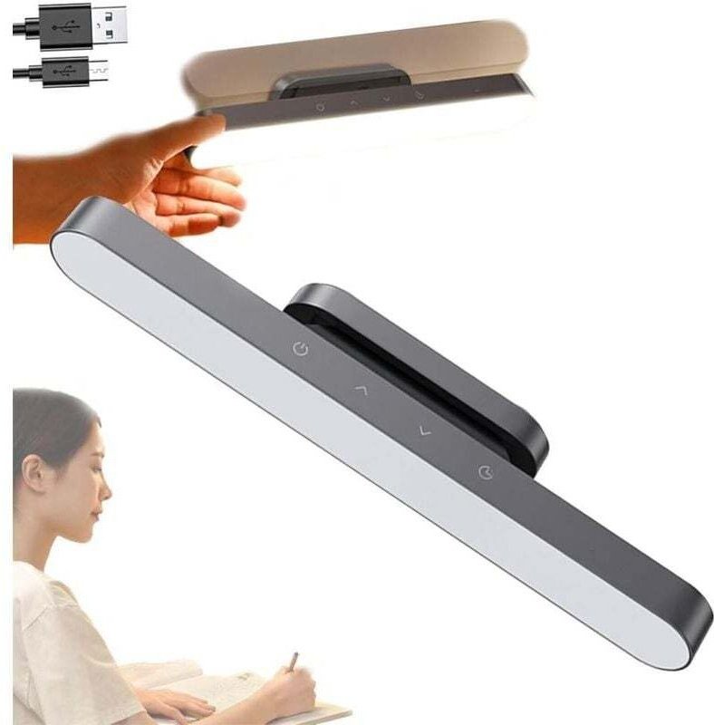 Luce LED magnetica ricaricabile, luce sottopensile con spegnimento ritardato, striscia luminosa dimmerabile con controll...