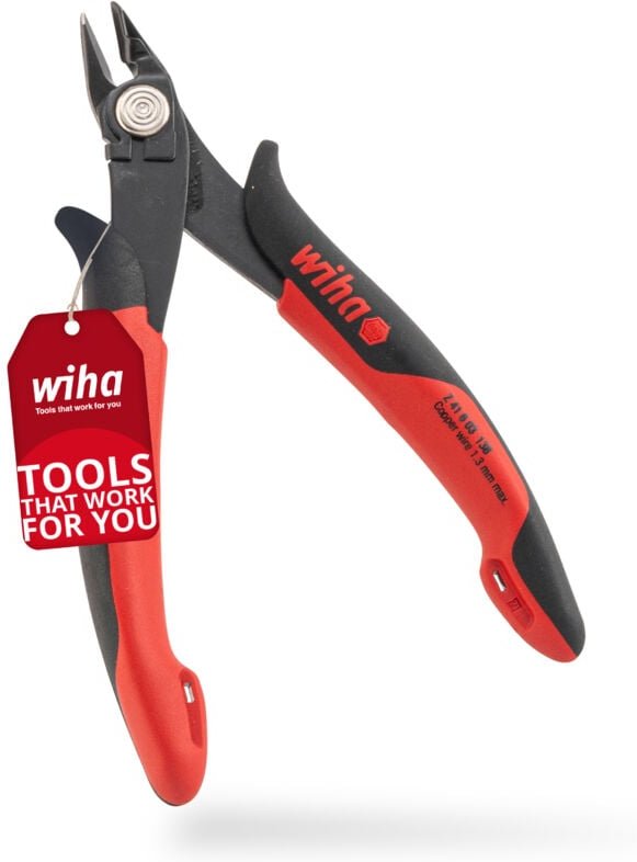 Präzisions Seitenschneider Elektronik klein (26825) breiter, spitzer Kopf ohne Wate 130mm i Mini Drahtschneider für Elek...