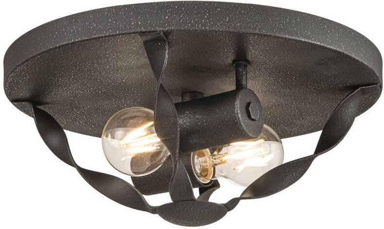 Quoizel - Elstead Bradbury Halbbündige Deckenleuchte Graue Esche