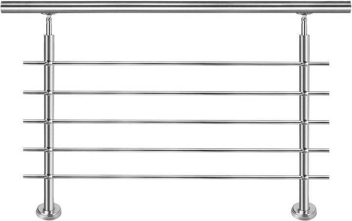 Hengmei - Geländer Handläufe aus Edelstahl Treppengeländer Geländer Außen Innen Brüstungsgeländer Balkongeländer 100CM m...