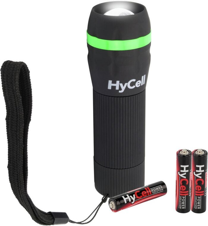 Thumbnail - HyCell Mini led Taschenlampe zoombar & fokussierbar inkl. aaa Batterien
