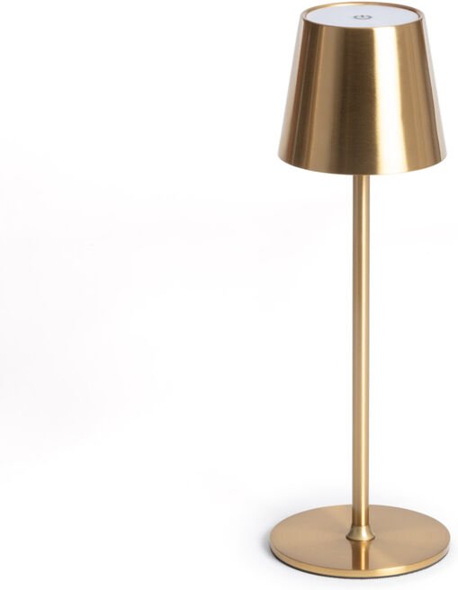 Ledkia - LED-Tischlampe 3W Tragbar aus Metall mit wiederaufladbarem usb Akku Anisa Gold