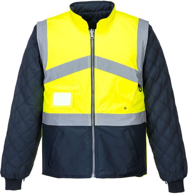 Reversibles Hivis Bicolore Weste Farbe: Gelb/marine Größe M - Portwest