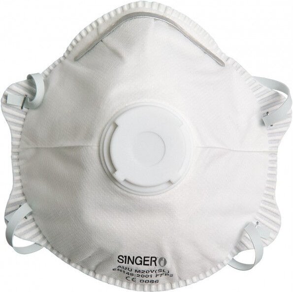 Thumbnail - Singer Safety - Klassische Halbmaske mit Ventil singer FFP2 nr d - Packung mit 10 Stück - AUUM20VSL