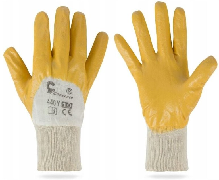 NITRIL-Baumwollhandschuhe Größe 9