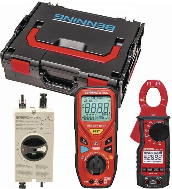 Gerätetester-Set PV 1000 SET PV 1-1+ Set: SUN 2, USB-Soft, Funk LxBxHmm